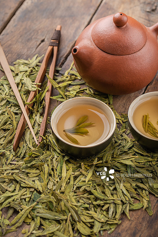 中国传统茶叶明前龙井图片素材