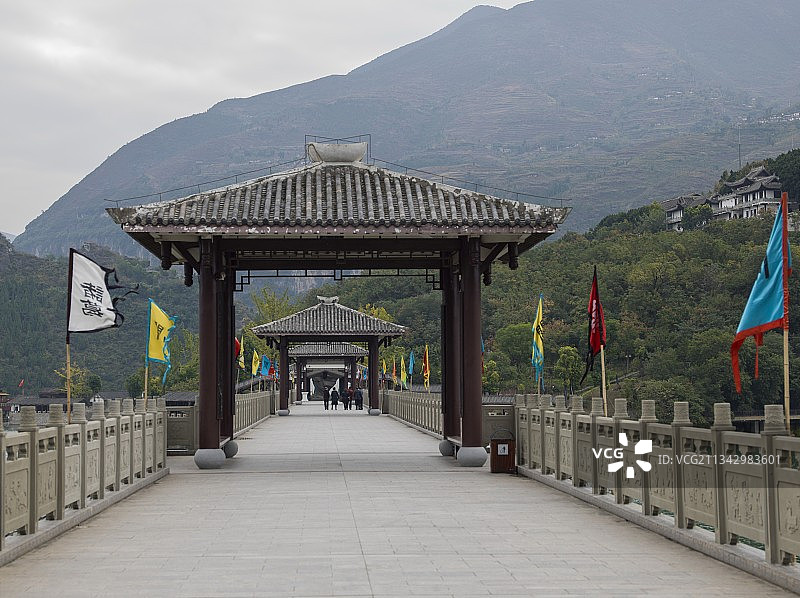 中国重庆市奉节县长江三峡瞿塘峡图片素材