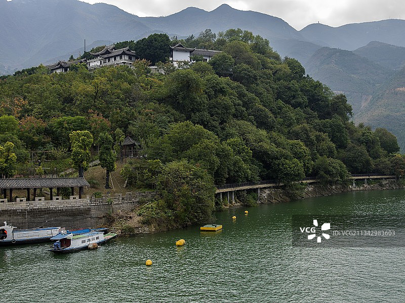 中国重庆市奉节县长江三峡瞿塘峡图片素材