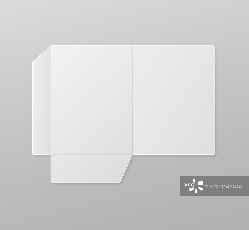 纸质文件袋逼真样机图片素材