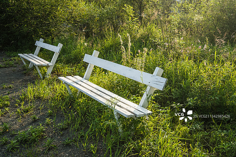 无人的长椅图片素材