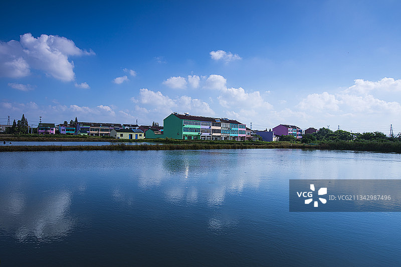 江苏常州天宁郑陆丰北新农村风光图片素材