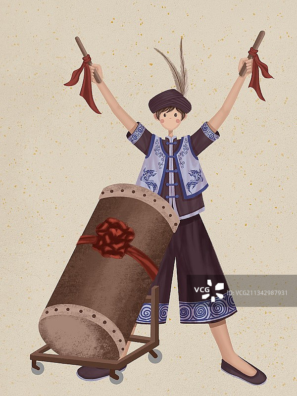 水族小伙图片素材