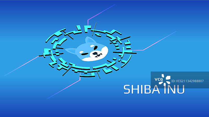 2.5D柴犬代币符号DeFi图片素材