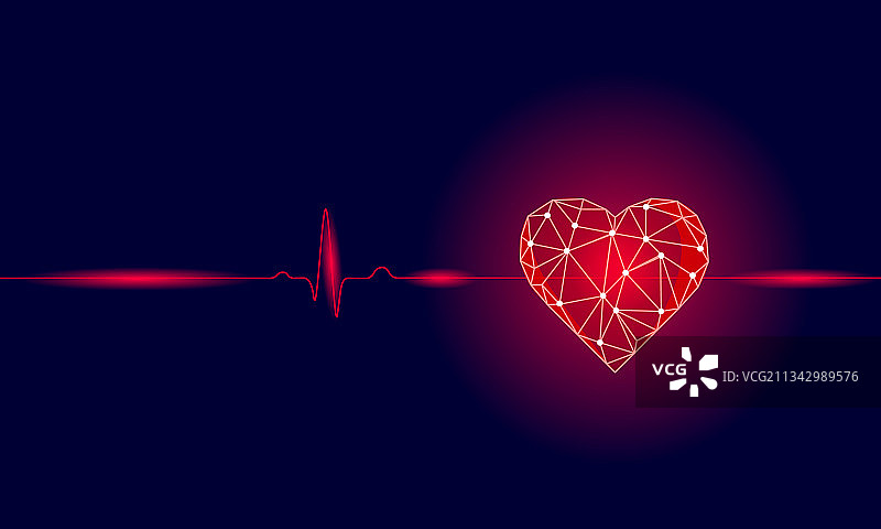 健康的人类心脏跳动3D医学模型图片素材