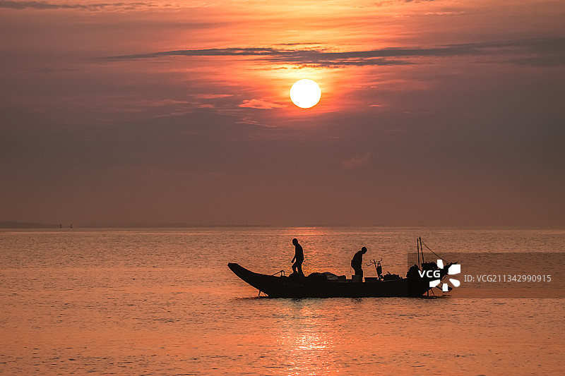 橙色天空图片素材