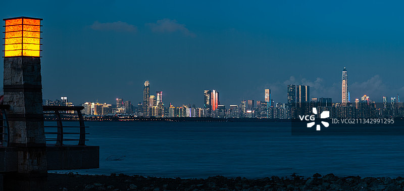 蓝调的中心区图片素材