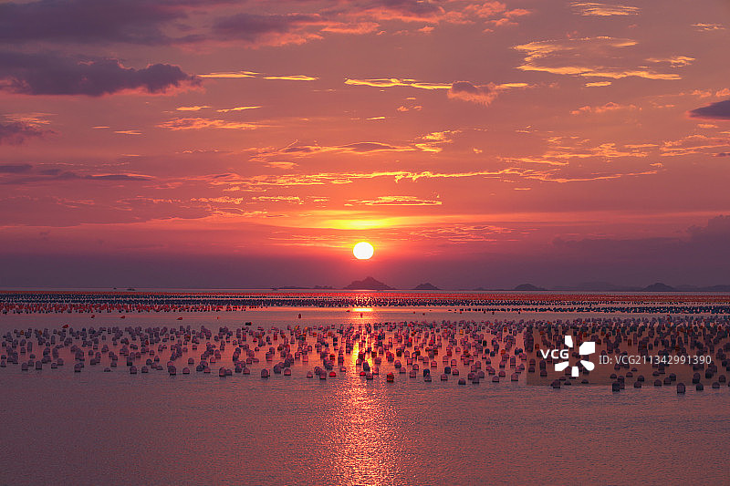 南澳岛的日落时分图片素材