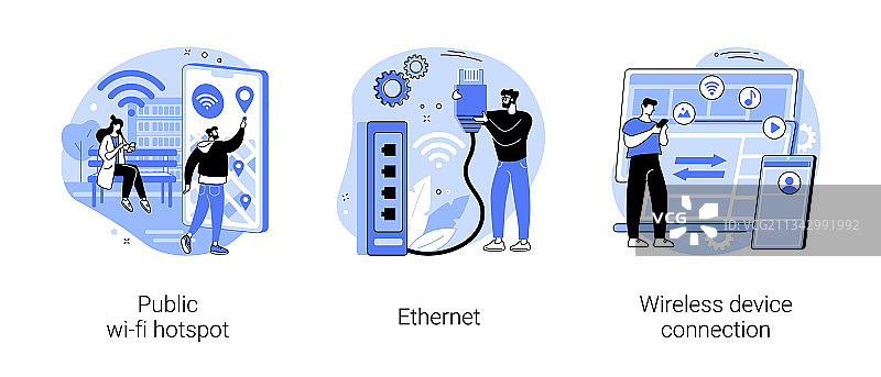 数据传输抽象概念图片素材