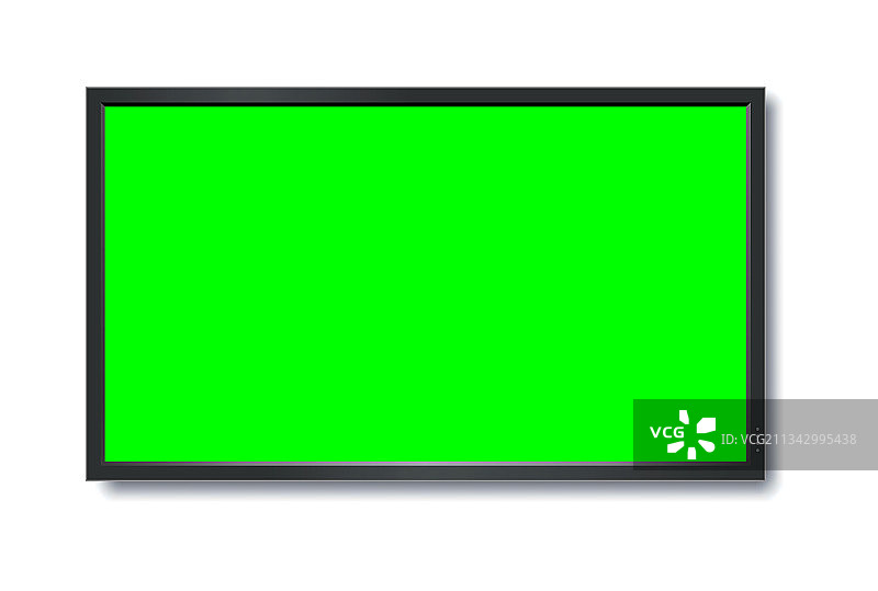 绿色电视液晶显示屏模型图片素材