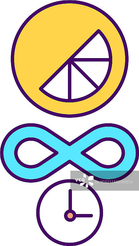 无限品牌生命周期RGB颜色图标图片素材