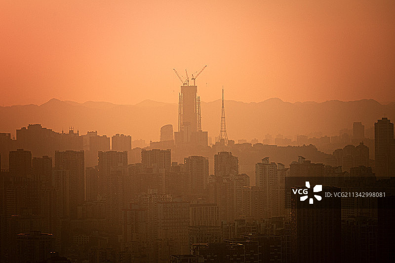 城市的高度图片素材