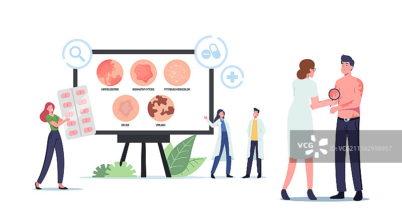 医生展示皮肤病宣传banner图片素材