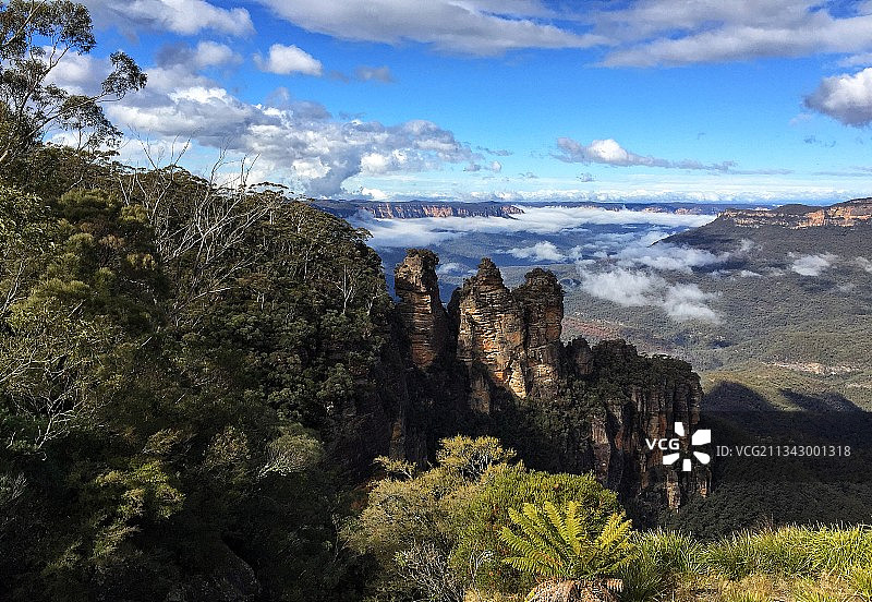 三姐妹山(悉尼南山国家公园）图片素材