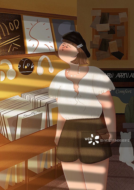 复古唱片店图片素材