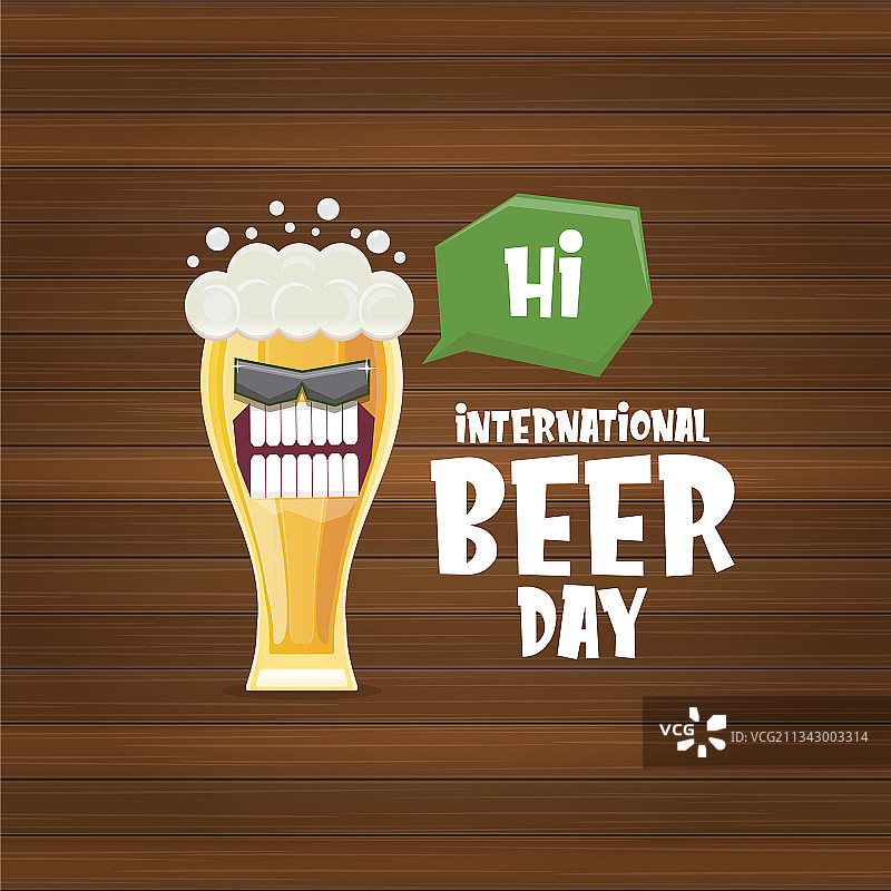 快乐国际啤酒日banner或海报图片素材
