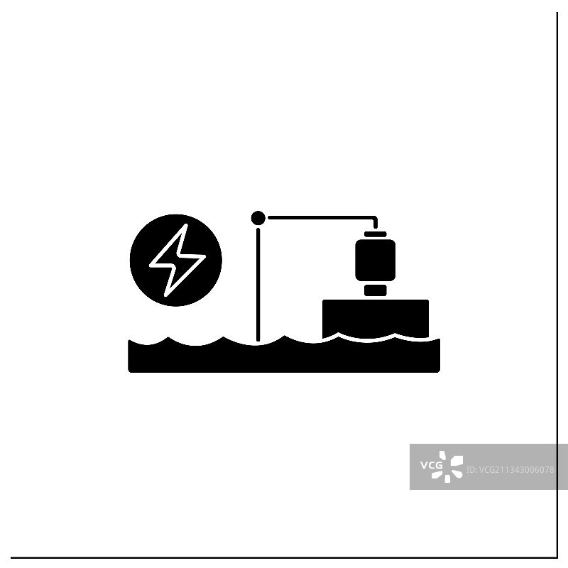 抽水蓄能电站标志图标图片素材