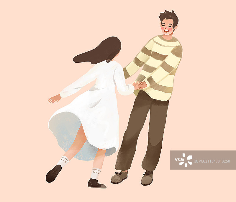 情侣牵手图片素材