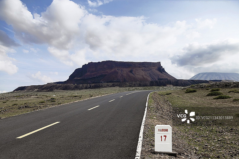 乌兰哈达火山公路图片素材