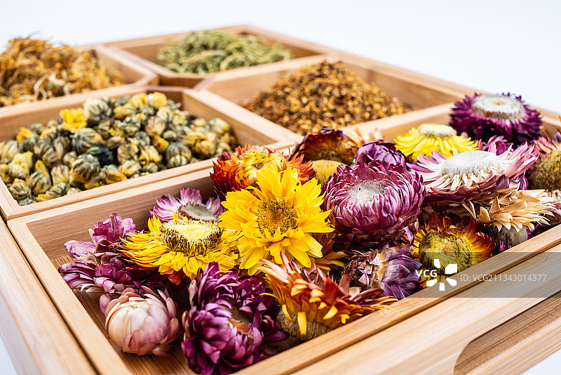 养生草本花茶藏菊花图片素材