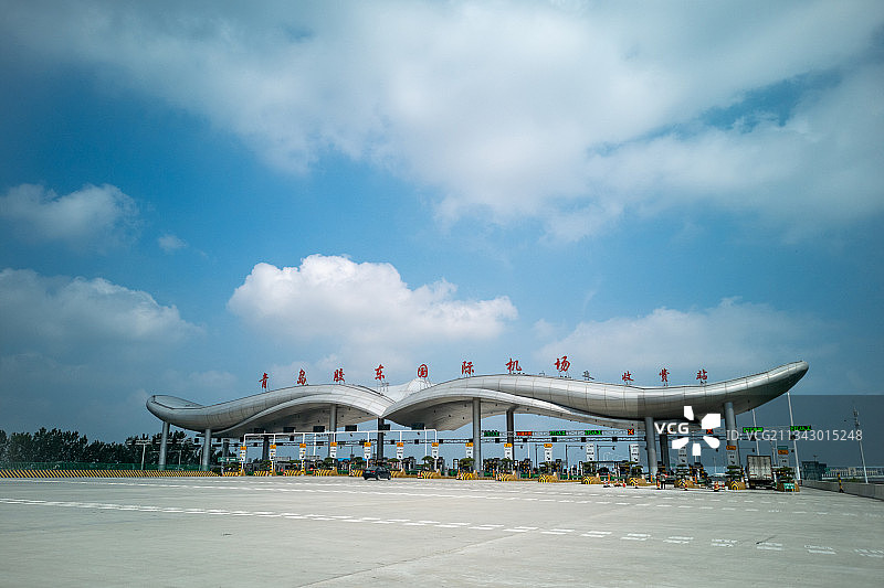 高速收费站图片素材