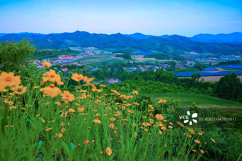 辽宁宽甸绿江村图片素材