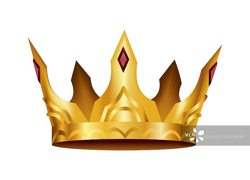 逼真的金色皇冠头饰图片素材