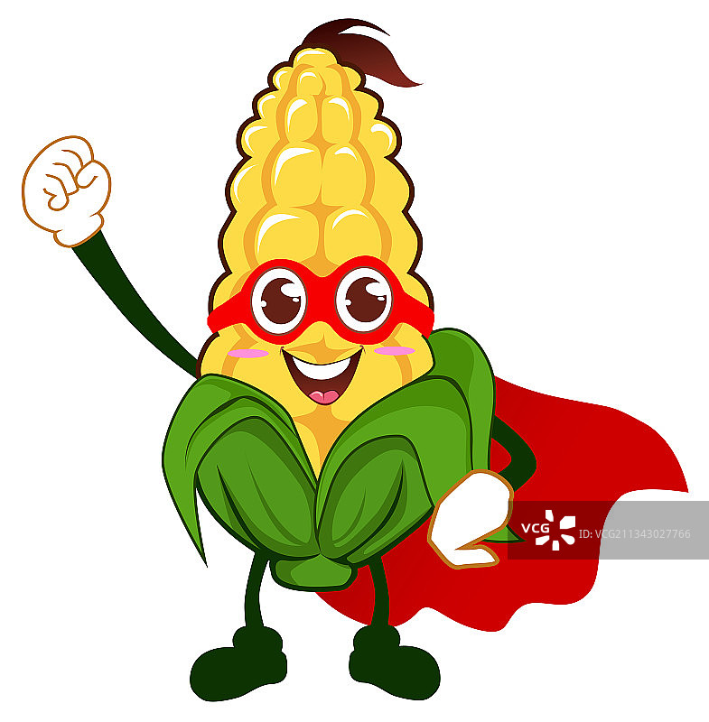 卡通玉米吉祥物图片素材