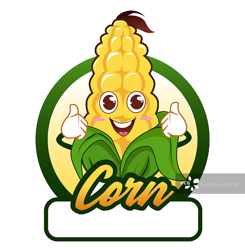 卡通玉米吉祥物图片素材