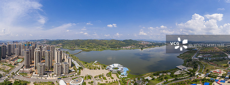 广西梧州：龙圩区绿色生态环境美图片素材