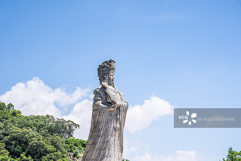 中国广州南沙天后宫天后圣像图片素材