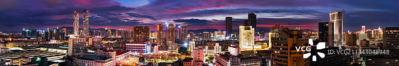 城市天际线全景图片素材