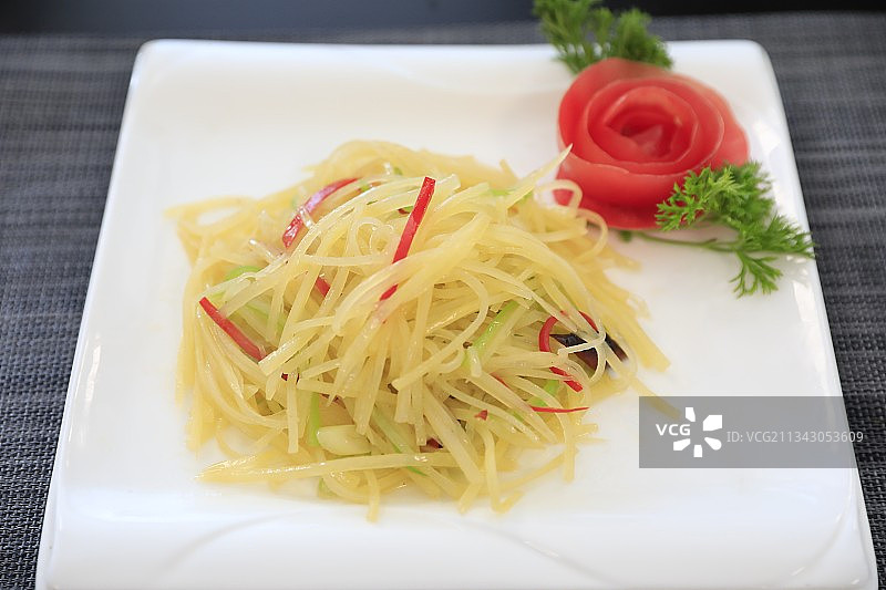 酸辣土豆丝图片素材