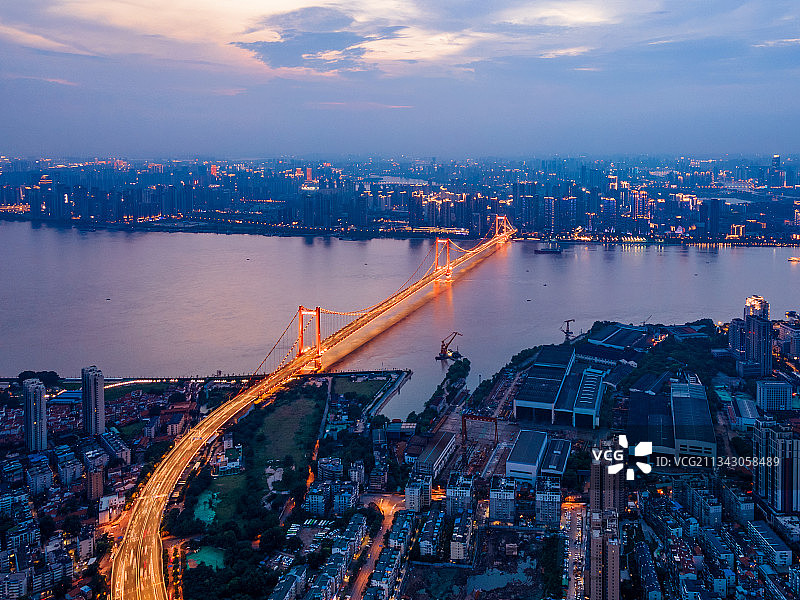 武汉二环线 鹦鹉洲长江大桥图片素材