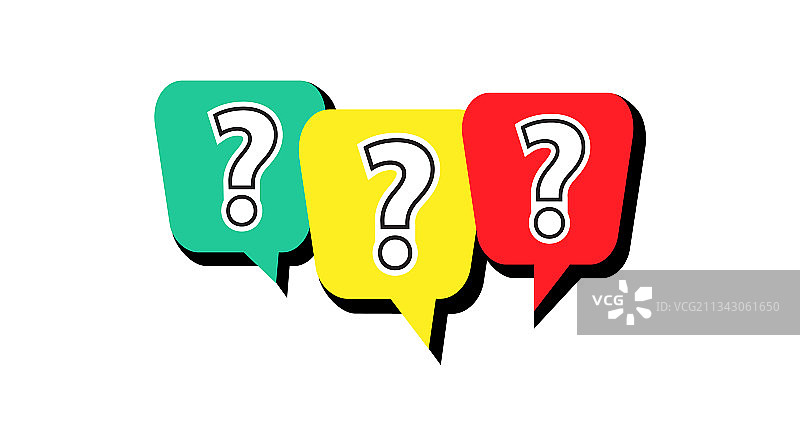 问号图标，帮助符号，常见问题解答标志图片素材