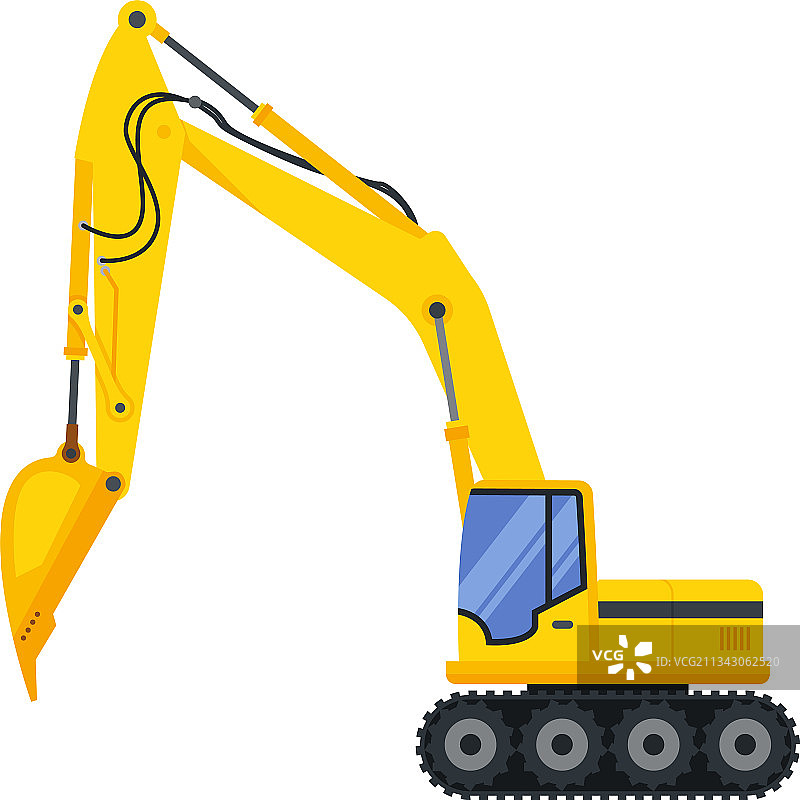 挖掘机图片素材