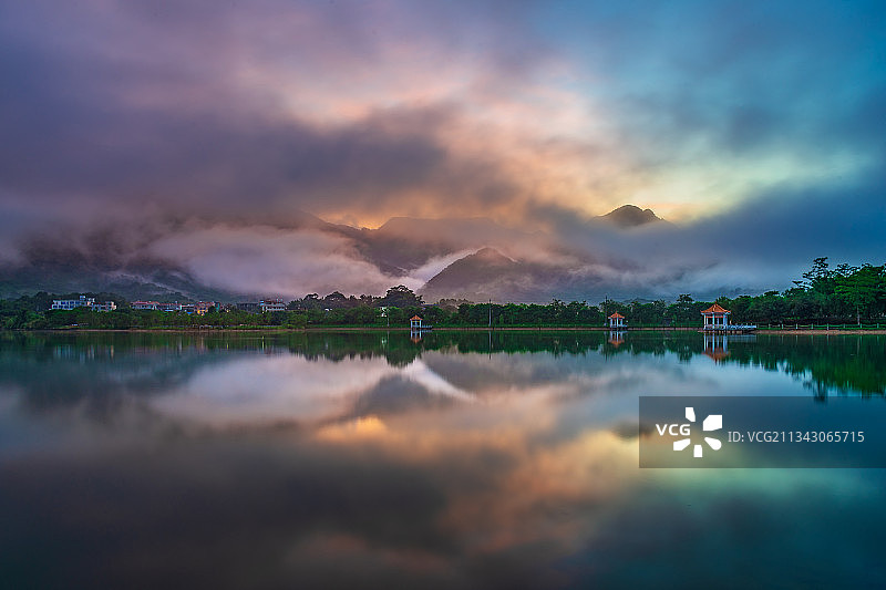 《梦幻之湖》+广州市增城区石马龙水库图片素材
