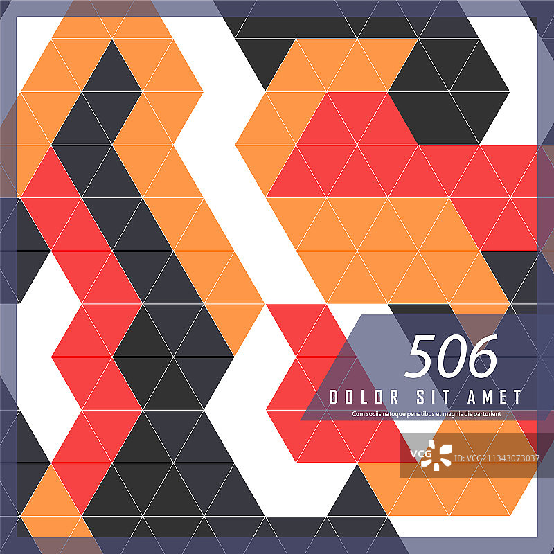 扁平几何封面设计现代配色图片素材