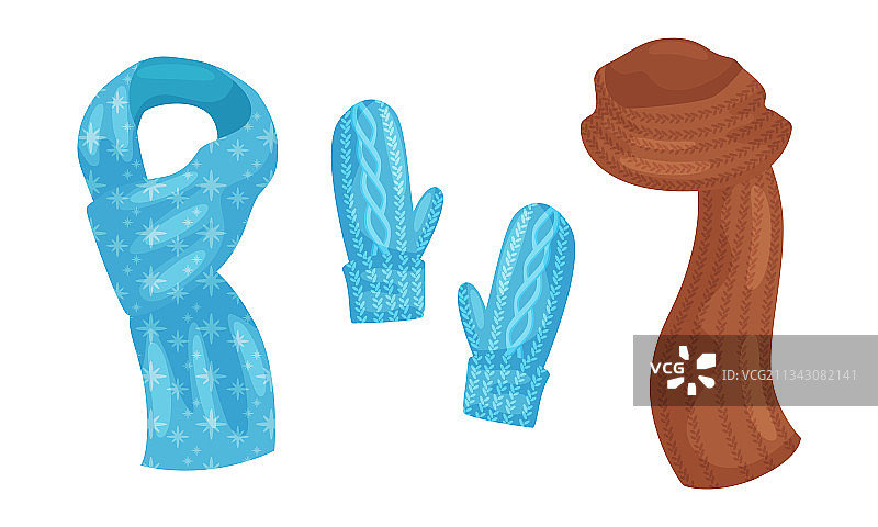 冬季保暖围巾图片素材