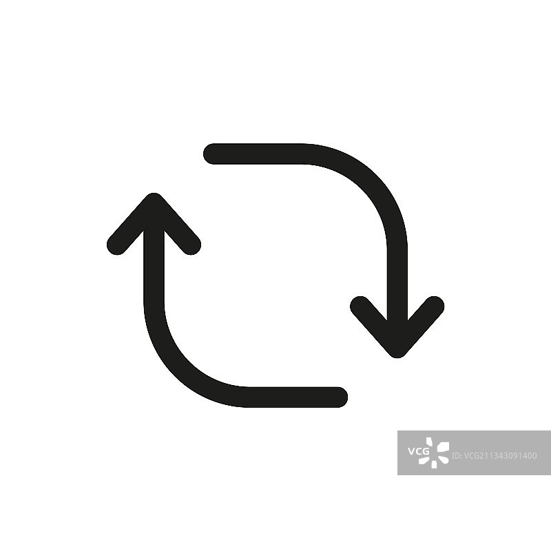 线性风格的转发图标，用于社交媒体图片素材