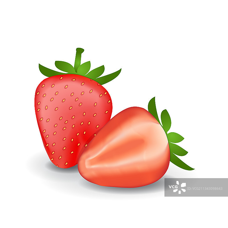 新鲜有机草莓图片素材