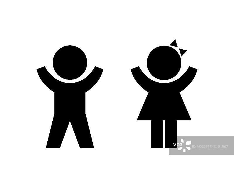 剪影卫生间图标logo图片素材