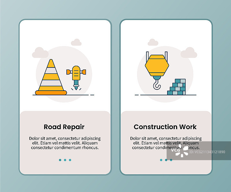 道路维修施工活动图片素材