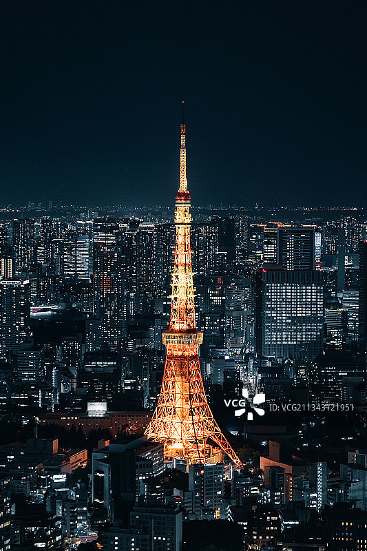 JapanTokyoTower 东京塔夜景图片素材