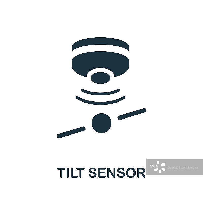 倾斜传感器图标，传感器简约元素图片素材