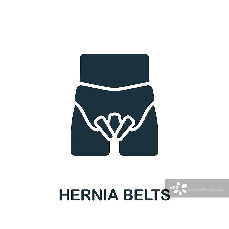 创伤中的疝气带图标简单元素图片素材