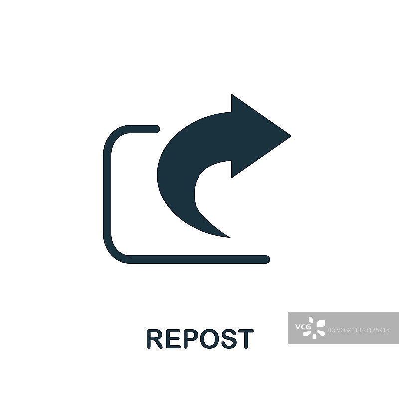 社交媒体转发图标图片素材