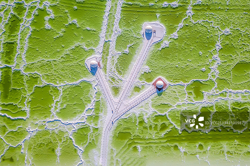 察尔汗盐湖图片素材