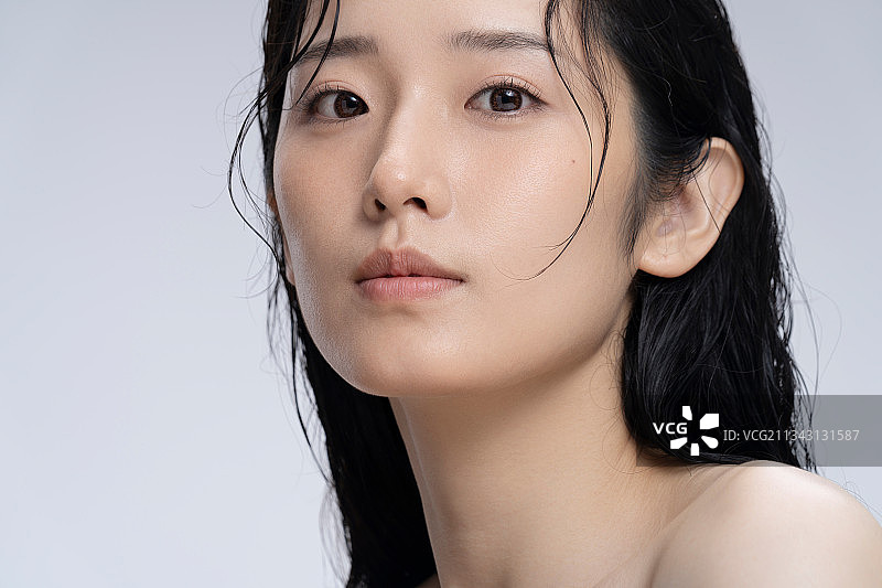 东方女人妆面图片素材