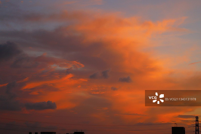 夏天的晚霞图片素材